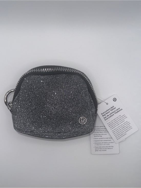 lululemon athletica Handbags - NWT Lululemon Everywhere Belt Bag Nano *Glitter — Dark Silver / Graphite Grey